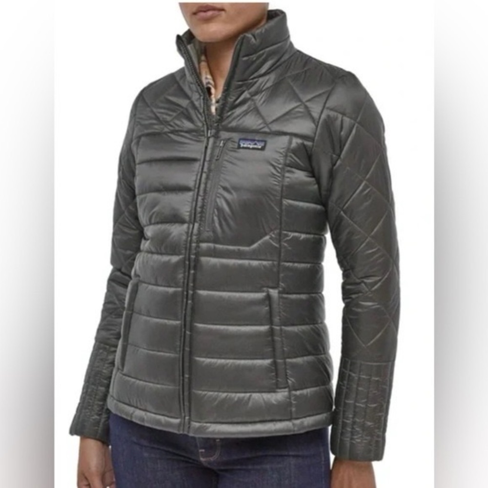 Patagonia Radilie Quited Insulated Forge Grey Womens Jacket Sz S